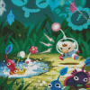 Pikmin Video Game Diamond Painting