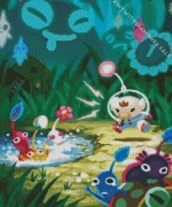 Pikmin Video Game Diamond Painting