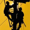 Power Linemen Silhouette Diamond Painting