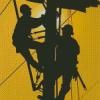 Power Linemen Silhouette Diamond Painting