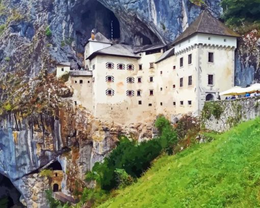 Predjama Castle Diamond Painting