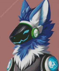 Protogen Furry Diamond Painting