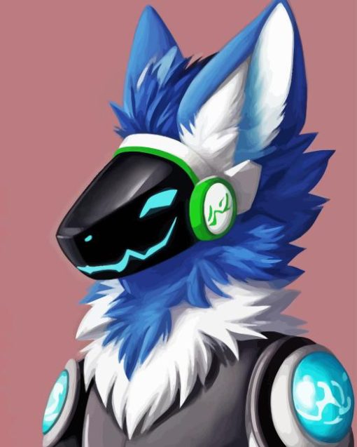 Protogen Furry Diamond Painting