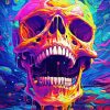 Psychedelic Skull Art Diamond Painting