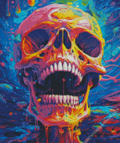 Psychedelic Skull Art Diamond Painting