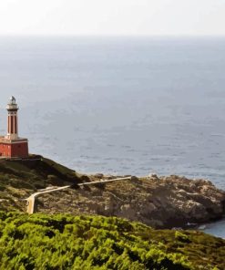 Punta Carena Lighthouse Diamond Painting