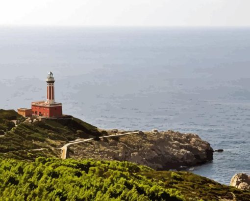 Punta Carena Lighthouse Diamond Painting