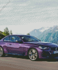 Purple BMW Diamond Painting