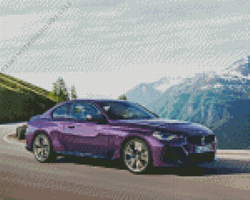 Purple BMW Diamond Painting