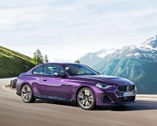 Purple BMW Diamond Painting