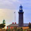 Queenscliff Black Lighthouse Diamond Painting