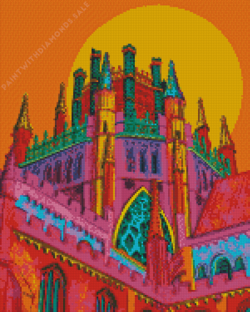 Rainbow Ely Cathedral Diamond Painting