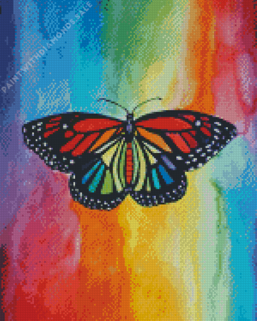 Rainbow Butterfly Diamond Painting