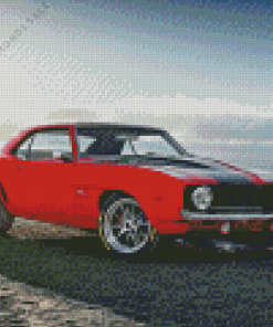 Red Camaro Diamond Painting