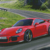 Red Porsche Diamond Painting