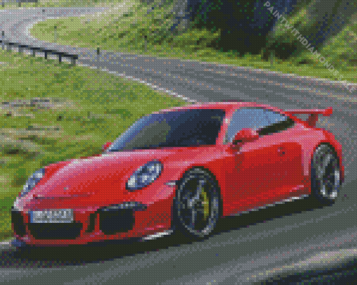 Red Porsche Diamond Painting