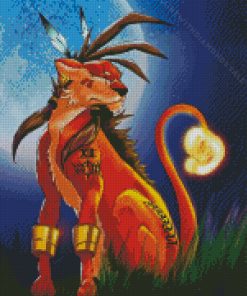 Red XIII Diamond Painting