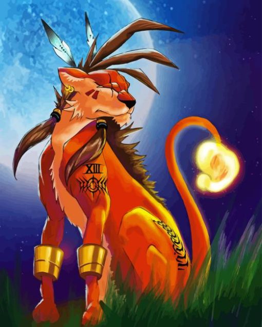 Red XIII Diamond Painting