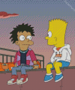 Simpsons Bart Diamond Painting