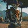 Skeleton Cowboy Diamond Painting