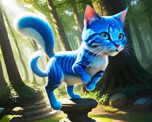 Smurf Cat Diamond Painting