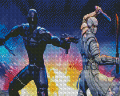 Snake Eye And Storm Shadow Diamond Painting