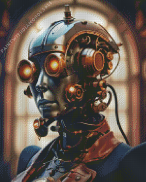 Steampunk Robot Diamond Painting