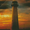 Sunrise Biloxi Lighthouse Diamond Painting