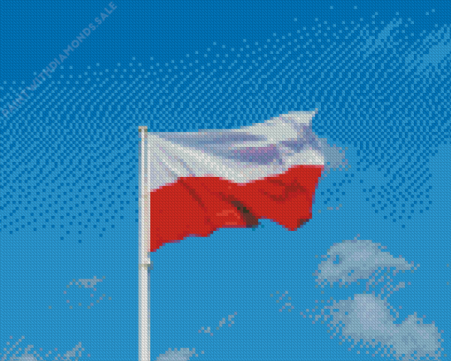 The Polish Flag Diamond Painting