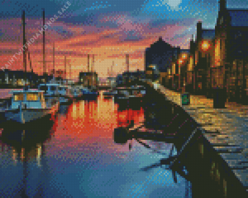 Whitby Port Diamond Painting