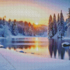 Winter Scene Diamond Painting