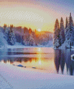 Winter Scene Diamond Painting