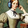 Woman Listening To Music Diamond Painting