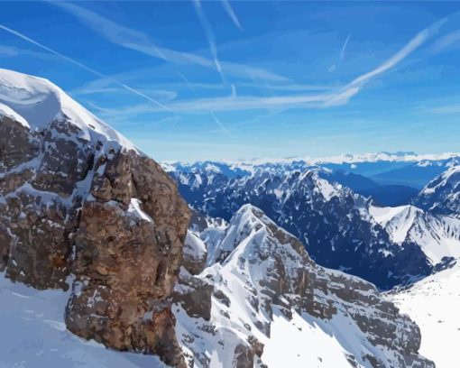 Zugspitze Peak Diamond Painting