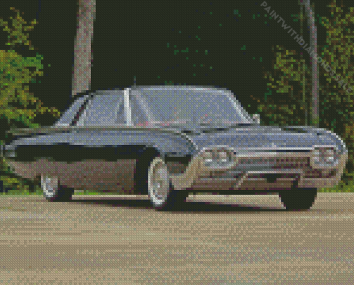 Black 1961 Thunderbird Diamond Painting