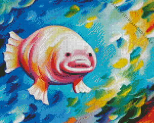 Colorful Blobfish Diamond Painting