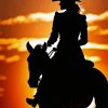 Cowgirl Silhouette Diamond Painting