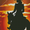 Cowgirl Silhouette Diamond Painting