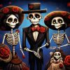 Day Of The Dead Love Family Diamond Painting