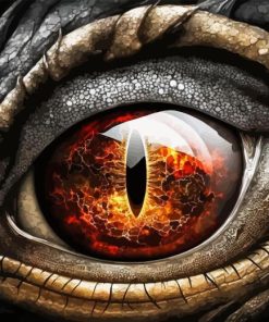 Fire Dragon Eye Diamond Painting