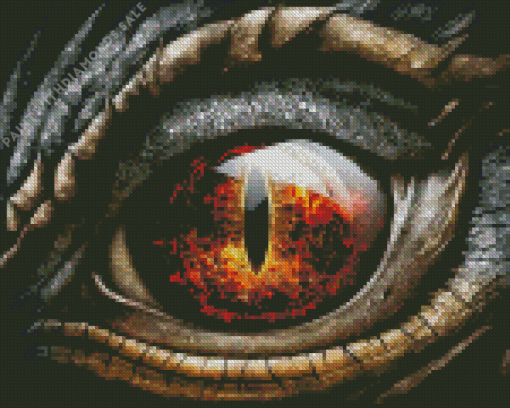 Fire Dragon Eye Diamond Painting