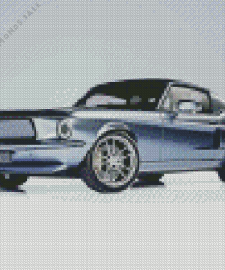 Grey 1967 Ford Mustang Diamond Painting