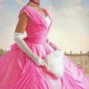 Lady In Pink Dress Diamond Painting