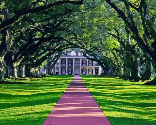 Oak Alley Plantation Diamond Painting