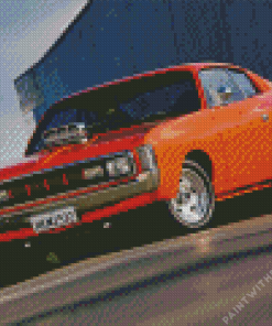 Orange Valiant Charger Diamond Painting