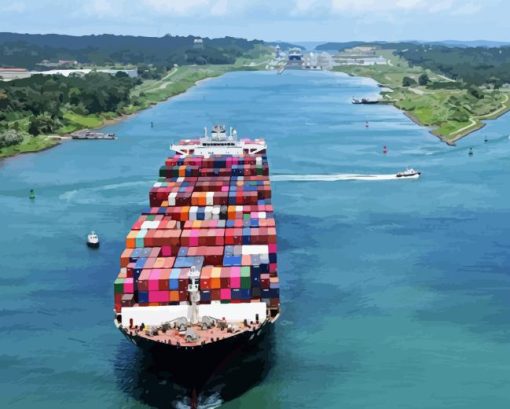 Panama Canal Diamond Painting