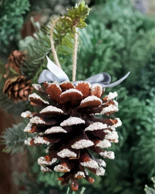 Pine Cones Diamond Painting