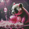 Pink Panda Diamond Painting