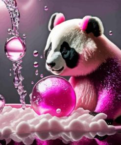 Pink Panda Diamond Painting