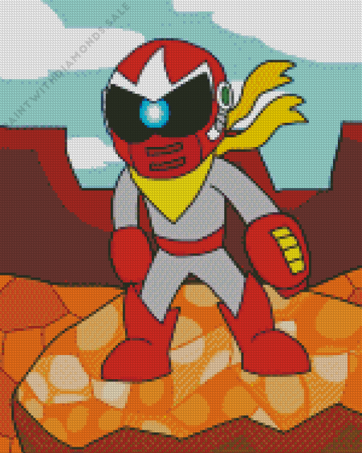 Proto Man Diamond Painting